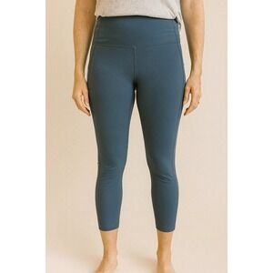 Old Navy Active Blue High Waisted Elevate Cropped Yoga Leggings Womens Large